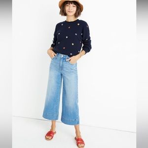 Madewell Wide-Leg Crop Jeans in Delancey Wash Size 31